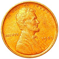 1909 V.D.B. Lincoln Wheat Penny ABOUT UNCIRCULATED