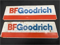 (2) BF Goodrich Metal Signs 12.75” x 3.75”