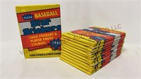 1987 Fleer Baseball Star Stickers Wax Packs - 12