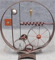 Mac D Iron Wheel Sculpture