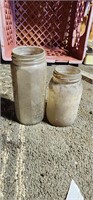 Vintage glass jars