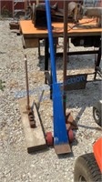 LIFT BAR WITH WHEELS, TAMPER, SPREADER