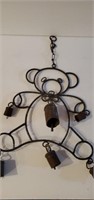 Hanging Teddy Bear Medal With Bells