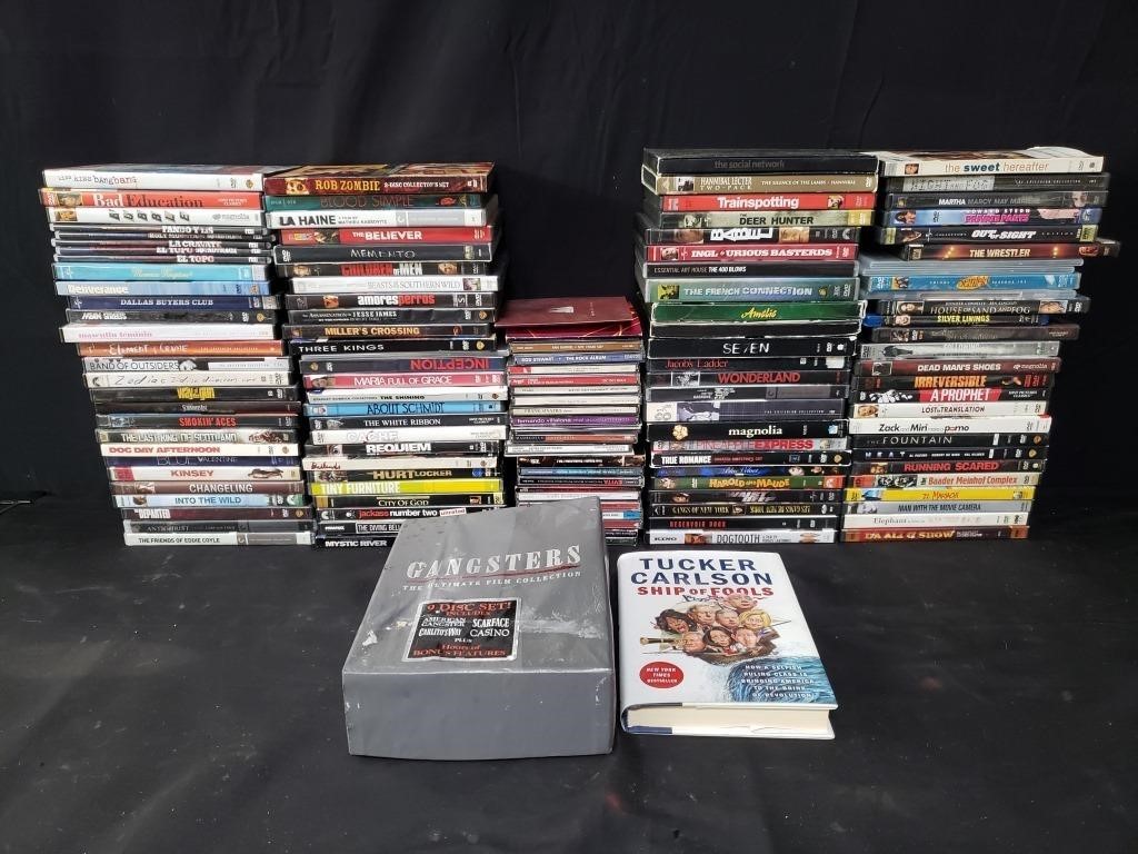 Group of CDs and DVDs box lot