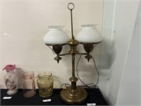 Midcentury Brass Students Lamp