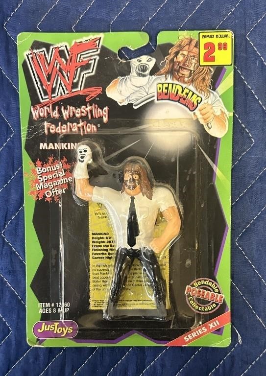 WRESTLING FIGURES AND MEMORABILIA AUCTION