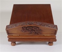 Antique style wooden book stand