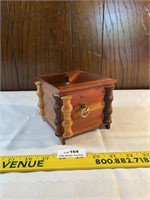 Vintage Cedar Musical Keepsake Trinket Box with