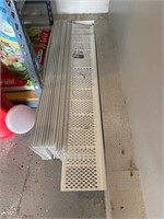 White Metal Gutter Grate Covers