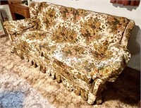 Early American floral sofa