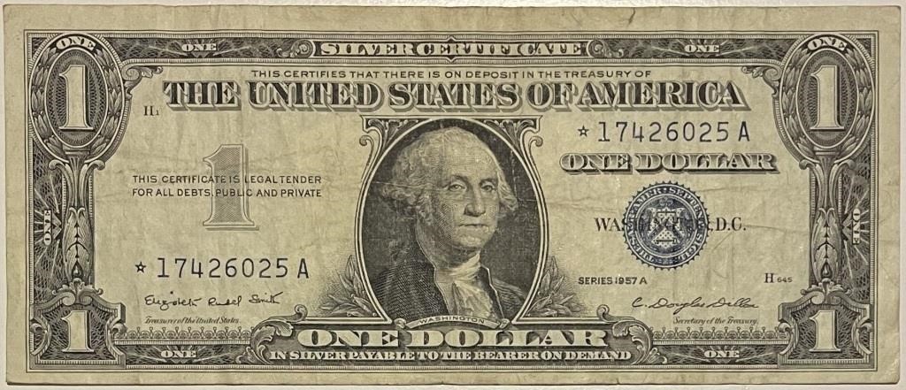 1957A STAR US Silver Certificate