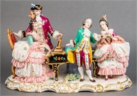 "The Music Hour" German Porcelain Figural Group