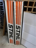 2 Wooden Stihl Signs 48x9