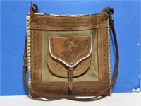 Vintage Leather Mexican Satchel/Bag