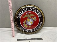 United States Marine Corps Metal Round Sign