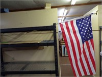 6' POLE AMERICAN FLAG 3 X 5