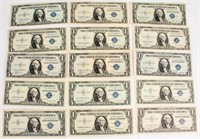 Coin 15 United States $1 Early Silver Certificates