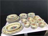 51pc. Hand Painted Blossom Time Titan Ware Dish