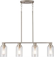 4-Light Kitchen Island Light  Nickel Finish