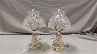 2 Crystal lamps