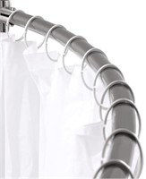 Adjustable curved shower rod