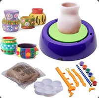 POTTERY WHEEL: KIDS’ CRAFT TOY WITH CLAY, PAINTS
