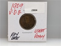 Key Date 1909 VDB Wheat Penny