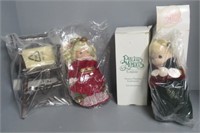Precious Moments dolls and new in package,