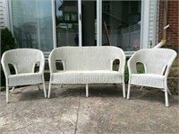 3 pcs. Wicker, 2 Chairs and Settee