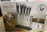 Brand New Cookmate 6 Piece Kitchen Knife Set with