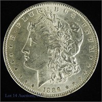 1889 Silver Morgan Dollar (BU P/L)