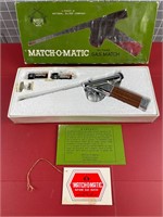 MATCH-O-MATIC BUTANE GAS MATCH VINTAGE