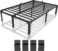 Superay 14 Inch Metal Bed Frame Queen Size With