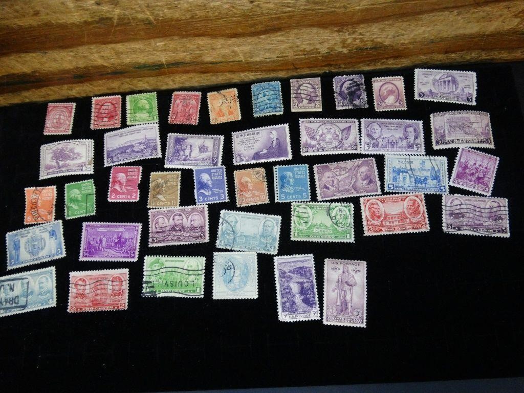 1924 to 1938 U.S. Postage Stamps