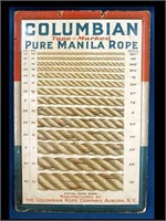 CARDBOARD COLUMBIAN ROPE ADVERTISING