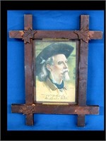 FRAMED BUFFALO BILL - FLOTO CIRCUS ADVERTISING