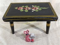 Paint Decorated PRIMITIVE STOOL