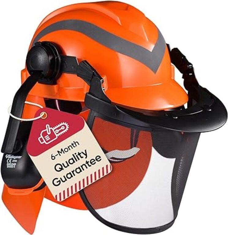SAFEYEAR Forestry Hard Hat, Cap Style Chainsaw Saf