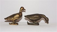 2 Vintage Figural Bottle Openers - Ducks
