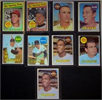 (9) 1969 Topps BB Cards