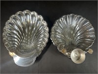 WM Rogers Silver Plated Scalloped Tray, Sheffield