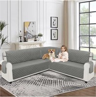 LARGE CORNER SECTIONAL COUCH GREY COVER 3 PIECES