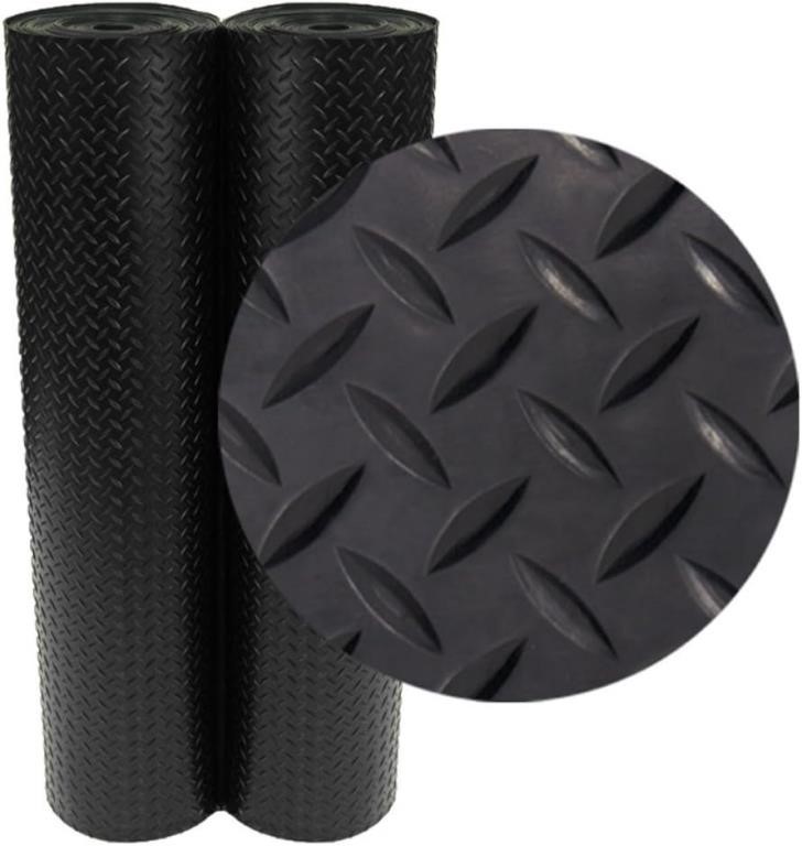 (N) Rubber-Cal Diamond Plate Rubber Flooring Rolls