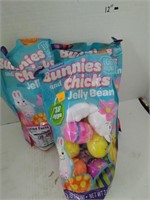 3 Cnt Bunnies & Chicks w/Jellybeans 18 per