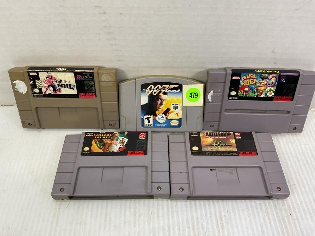 LOT OF 4 SUPER NINTENDO ENTERTAINMENT SYSTEM