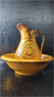 Vintage Ceramic Bicentennial Wash Bowl & Pitcher