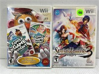 LOT OF 2 WII GAMES IN THE CASE - SAMURAI WARRIORS