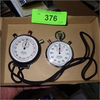 2 PRECISE SYNCHROTIMER STOP WATCHES
