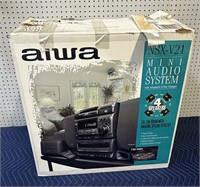 AIWA NSX V21 MINI AUDIO SYSTEM OPEN BOX