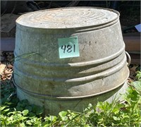 Pair of Galvanized Wash Tubs